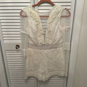 Alexis white romper